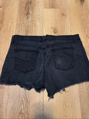 J Brand Black Distressed Denim Cutoff Shorts